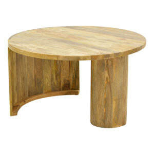 Coffee table Orban Argos The Classic solid mango wood in natural color D80x45cm