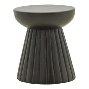 Side table Nemira Argos The Classic solid mango wood black D30x35cm