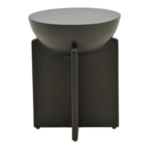 372 000050 1 Side table Jenby Argos The Classic solid mango wood black D40x50cm