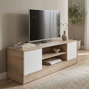 Sasa Argos The Classic TV cabinet sonoma-white 120x35x41.5cm