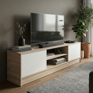 Sasa Argos The Classic TV cabinet sonoma-white 150x35x41.5cm