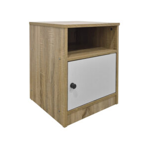 Lenea Argos The Classic bedside table sonoma-white 40x40x50cm