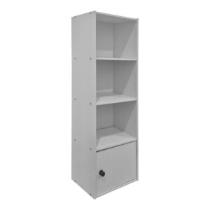 Lenobia Argos The Classic column bookcase with cabinet white 30.5x24x95cm