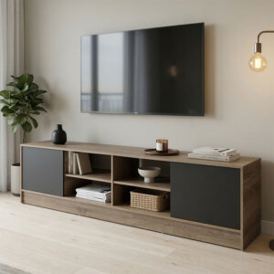 Tivia Argos The Classic TV cabinet sonoma-anthracite 180x35x41.5cm