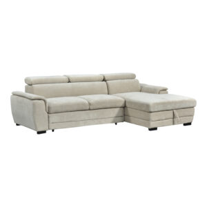 Dreamora left corner Argos The Classic corner sofa bed with storage space beige fabric 270x167x82cm