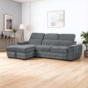 389 000013 1 Dreamora right corner Argos The Classic corner sofa bed with storage space anthracite fabric 270x167x82cm