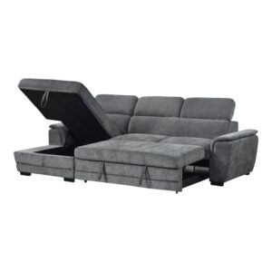 389 000013 2 Dreamora right corner Argos The Classic corner sofa bed with storage space anthracite fabric 270x167x82cm