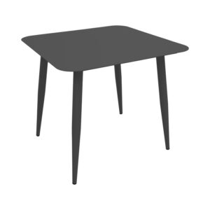 Vista Argos The Classic aluminum table in black shade 80x80x72cm