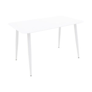 Vista Argos The Classic aluminum table in white shade 120x70x72cm