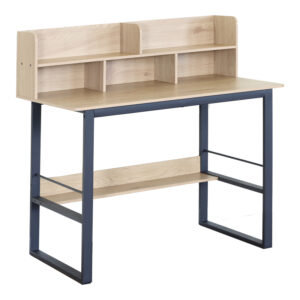 Work desk Biuro Argos The Classic oak- black metal 120x60x103cm