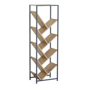 Orunta Argos The Classic oak-black metal bookcase 40x26.5x125cm