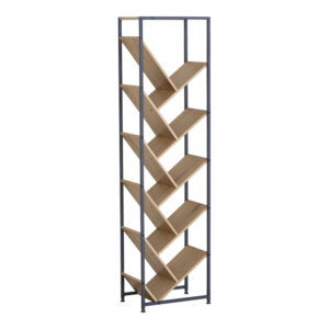 Orunta Argos The Classic oak-black metal bookcase 40x26.5x150cm