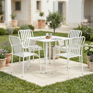 Dining set Heven Vista Argos The Classic set of 5 pices black aluminum 80x80x72cm