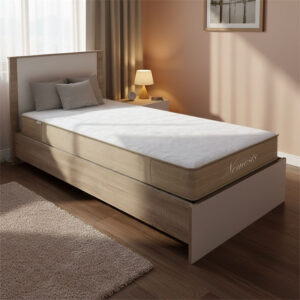 Bed with mattress Athos-Nemesis Argos The Classic sonoma-white 90x190cm