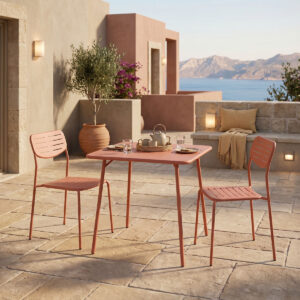 Moraja Deraby I Argos The Classic set of 3 pieces terracotta metal 70x70x73cm
