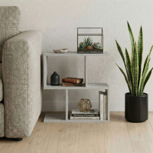 Wesmol Argos The Classic side table-bookcase grey marble look 50x20x50cm