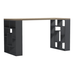 Desk with shelf Labirent Argos The Classic anthracite-sonoma 140x60x75cm
