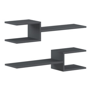 Sumpa wall shelf Argos The Classic 2pcs anthracite 65x20x18cm