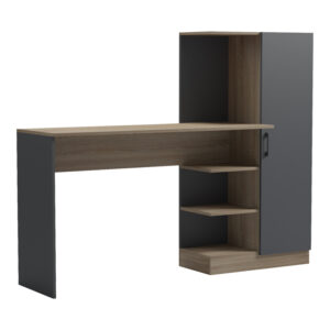 Office with bookcase and cabinet Ofisio Argos The Classic sonoma-anthracite 152.3x40x120cm