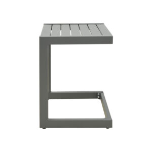 288 000036 1 Aether Argos The Classic aluminum table in anthracite color 37.5x36.5x53cm
