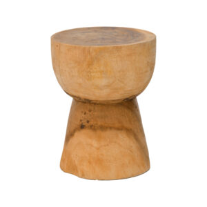 Stool Orveto Argos The Classic suar wood in natural color D30x40cm