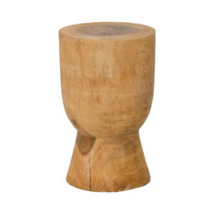 Stool Koa Argos The Classic suar wood in natural color D28x46cm