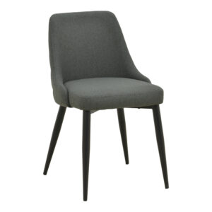 Zedna chair Argos The Classic anthracite fabric with black metal legs 51x58x84cm