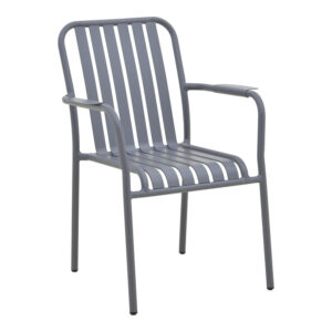 Vista Argos The Classic stackable armchair, aluminum in anthracite shade 62x60x84cm