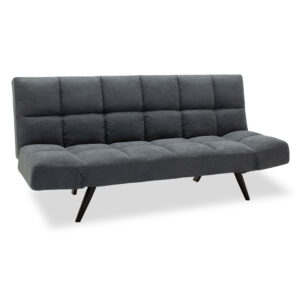 024 000013 3 seater Sofa bed Freddo Argos The Classic fabric dark grey - black legs 182x81x84cm