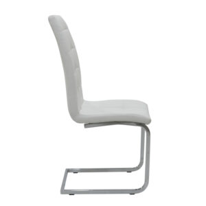 029 000004 3 Chair Darrell Argos The Classic metal chrome with PU white