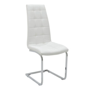 029 000004 Chair Darrell Argos The Classic metal chrome with PU white