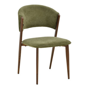 Dolez chair Argos The Classic khaki fabric-walnut metal leg 49x58.5x82cm