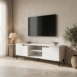 TV cabinet Kemvio Argos The Classic sonoma-white 150x38x44cm