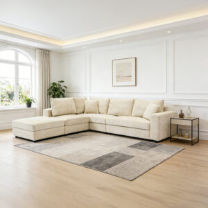 Multi-modal sofa Navaro Argos The Classic beige fabric 281x256x85cm