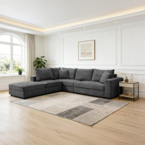 Multi-modal sofa Navaro Argos The Classic anthracite fabric 281x256x85cm