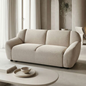 Two-seater sofa Echono Argos The Classic beige fabric 144x88x77cm
