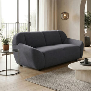 Two-seater sofa Echono Argos The Classic anthracite fabric 144x88x77cm