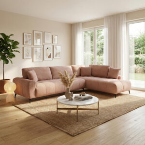 Corner sofa Veneto Argos The Classic left corner rotten apple fabric 298x208x85cm