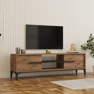 Tv stand Eslem Argos The Classic oak with anthracite color 160x34.6x45cm