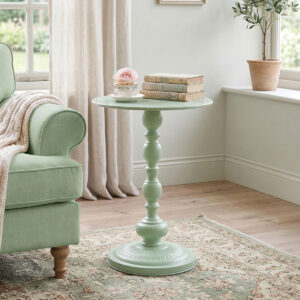 Anesor Argos The Classic metal side table in mint shade D40x52cm