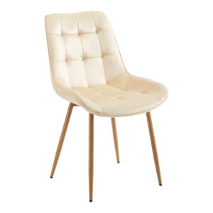 Berne chair Argos The Classic cream velvet-leg in natural shade 53x62x84cm