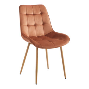 Berne chair Argos The Classic brown velvet-leg in natural shade 53x62x84cm