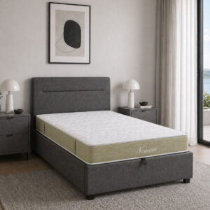 Bed with mattress and storage space Molito-Nemesis Argos The Classic fabric anthracite 120x200cm