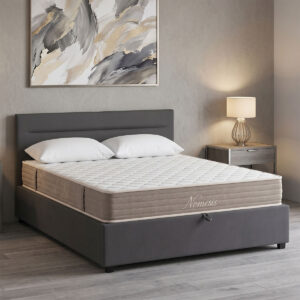 Bed with mattress and storage space Molito-Nemesis Argos The Classic velvet anthracite 150x200cm