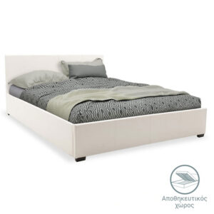 200 001763 1 Bed with mattress and storage space Norse-Resty Argos The Classic PU white 160x200cm