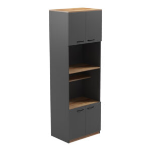 Rowan Argos The Classic kitchen cabinet in dark grey-oak shade 60x42x182cm