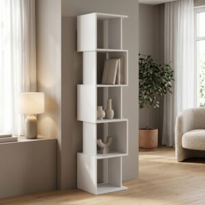 Cubik Argos The Classic white bookcase 35x30x161cm