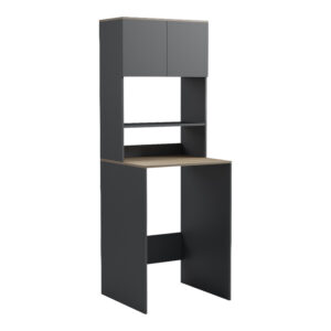 Office desk with bookcase Chaxe Argos The Classic anthracite-sonoma 65x32.5x183.6cm
