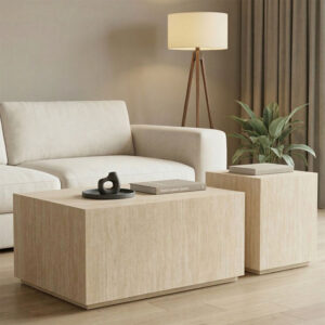 Side tables set 2pcs Sandu Argos The Classic mdf in travertine look