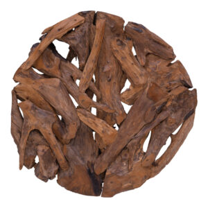 Wall deco Sebal Argos The Classic teak wood in natural color D80x5cm